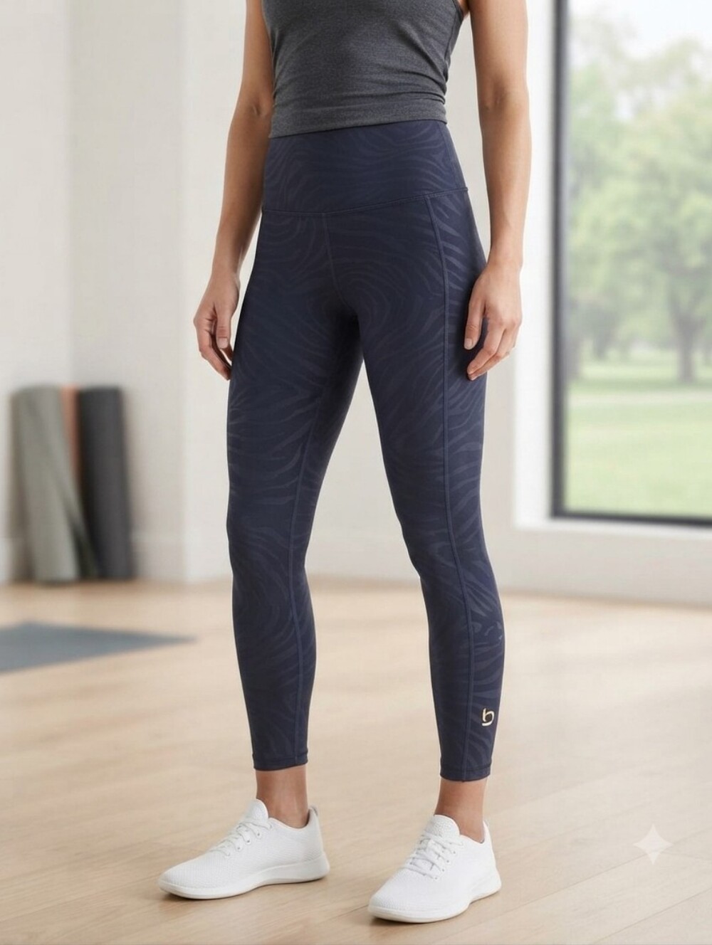 GAP PowerMove Large High-Rise Ankle Leggings - Navy